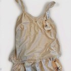 New 80s Vintage Satin W Lace Camisole Slip Set 2 Pc Sz S M Apostrophe Intimates
