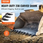 Vevor Bucket Tooth Bar 72   Tractor Bucket 9 Teeth Bar 4560 Lbs Load-bearing