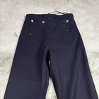 Vintage 1960 s Us Navy Sailor Cracker Jack Wool Bell Bottom Pants 28x32 Classic
