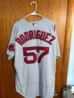 Boston Red Sox 2020 Team Issued Road Jersey  57 Rodriguez