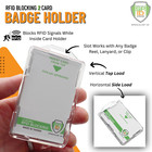 2 Specialist Id Rfid Blocking Badge Holders - Dual-sided Cac  Twic  Piv Case