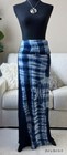 Usa New Fold Over Womens Navy Blue Tie Dye Boho Bohemian Maxi Knit Skirt S M L