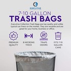 Clear 7-10 Gallon Trash Bags  Bulk Pack - Medium Size Garbage Bin Liners For    