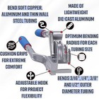 Triple Head 180 Degree Tube Bender  3 16     1 4     3 8     And 1 2   