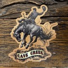 Sticker Cave Creek Arizona Rodeo Poster Bob Coronato Bronc Rider Western Art