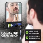 Shower Mirror Fogless For Shaving With Razor Holder  Fog Free Mirror Shower