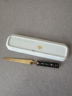 Vintage Floral Letter Opener    Tray Neiman Marcus  Japan Desk Office Porcelain