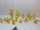 15 Vintage Marx Plastic Yellow Indians From Fort Apache Play Set Plus Others