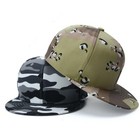 Cotton Snapback Baseball Cap Hat Hip Hop Solid Two Tone Plain Army Men Military