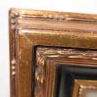 Vtg Equestrian Scene  fox Hunt  Oil Painting On Panel Ornate Black Gold Frame