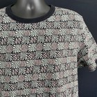 Vans Mens Large Terry Cloth T Shirt Pin Wheel Aop Crew Neck S s Surfer Skater