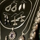 Vintage Sterling Silver 17 Pc  Jewelry Lot-mexico  Usa  Italy  Unknown 189 Grams
