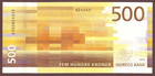Norway  500 Kroner  2018     Gem Unc