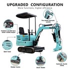 Free Shipping  Mini Excavator  Kubota Engine  11 3hp  Auxiliary Tools Included