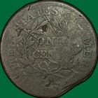 1803 Draped Bust Large Cent Almost Good Ag Coin  Damaged  42749