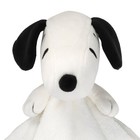 Lambs   Ivy Peanuts Snoopy Lovey White black Plush Security Blanket