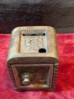 Antique Cast Iron Toy  safe  Bank W  Combination Lock 