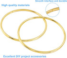 12 Pcs Dream Catcher Rings  2 Inch Metal Craft Hoops  Gold Macrame