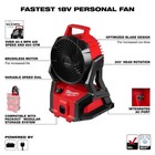 Milwaukee 0818-20 M18 18v Brushless Packout Fan - Bare Tool - Brand New In Box