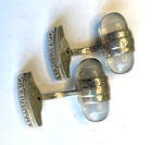 Authentic Montblanc Starwalker Silver Tone Cufflinks Black Floating Star