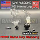 14mm Male 90 Degree Quartz Slurper Set W  Marble   Pillar Ships From Usa