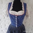 Rare Vintage Unic  Austria Salzburger Dirndl Oktoberfest Dress Size Eu 38