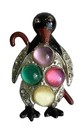 2 Penguin Cabochon Jelly Belly Sweater Fur Clips Cane  1 Missing Stone