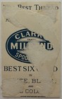 Antique 1887 Clark s Mile-end Spool Cotton Trade Card Girl Cat Sewing Ephemera