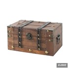 Alexander Small Wooden Treasure Chest - 11  X 7  X 5 5   Wood Storage Box With H
