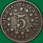 1867 No Rays Shield Nickel Choice Extremely Fine Xf  Coin  29654