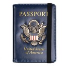 Passport Holder Cover And Card Case Slot Combo Rfid Blocking Leather Travel Pass