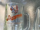  2  Iroquois Beer   Ale Buffalo  N y   Heavy Glass Mugs Vintage Htf