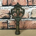 Antique Cast Iron Table Lamp Finial  4 75   Champleve 