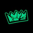 Broken Crown Glow In The Dark Pvc Patch - Edc Ranger Eye Hook N Loop