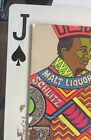 Vintage 1970s Schlitz Beer Malt Liquor Hard Plastic Sign Jack Of Spades