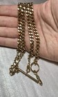 Antique Marked    o    Rose Gold Filled Pocket Watch Chain 28    Inches Long