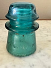 Lot Of 6 Vintage Hemingray Glass Insulators Aqua Teal Green Clear Made In Usa