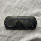 Prince Nez Eyeglasses 1920 s Octagon Rimless 1 10-12k Gold Filled Vintage