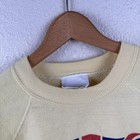 Vintage Reebok Sweatshirt Youth Xl Yellow Raglan Union Jack Crewneck Usa 80s
