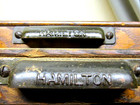 Set Of  2-antique  Hamilton Letterpress Type Case Printers Drawers  No Dividers
