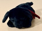 Vtg Russ Berrie    ginger    Black Labrador Puppy Dog Plush 13    Stuffed Animal