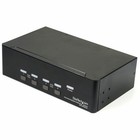 Startech 4 Port Dual Displayport Kvm Switch  sv431dpddua2 