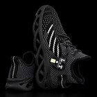 Unisex Black Running Shoes     Lightweight Breathable Athletic Sneakers