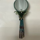 Art Nouveau Parrot Enamel Hand Mirror Mandalay Austrian Crystal Box Twos Company