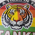 Vintage Esso Gasoline Sign - Tiger Gas Service Station Tank Porcelain Sign