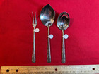Sterling 3 Serving Pieces In Candlelight Pattern  1934  By Towle Silver No Mono