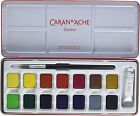 Caran D ache Gouache Studio 15 Assorted Colors Set In Metal Tin 1000 315 New