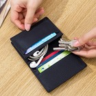 Mens Slim Front Pocket Wallet Genuine Leather Bifold Id credit Card Holder Purse