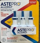 Astepro Allergy Nasal Spray 120 Sprays Each 3 Pack  360 Total  Exp 2028