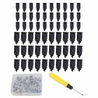 60pcs Car Tubeless Vacuum Tyre Puncture Repair Kit Screw Nails Tire Patch Plug